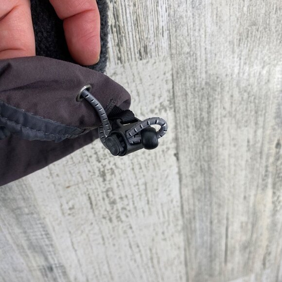 Lands' End Sweater Fleece Vest Womens Large 14-16 Cream Gray Full Zip Pockets - Picture 5 of 13